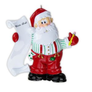 Santas List Christmas Ornament